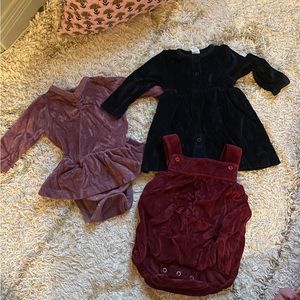 Kate Quinn bundle - Velour holiday outfits 6-12 months
